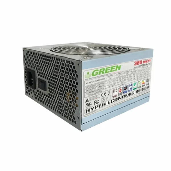 پاور ۳۸۰ وات استوک گرین مدل GP380A-HE با گواهینامه 80 PLUS
