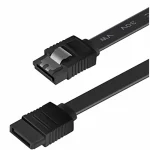 کابل دیتا ساتا (SATA) مشکی قفل‌دار برای اتصال هارد و SSD به مادربرد کیس
