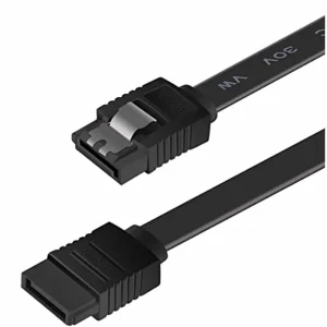 کابل دیتا ساتا (SATA) مشکی قفل‌دار برای اتصال هارد و SSD به مادربرد کیس