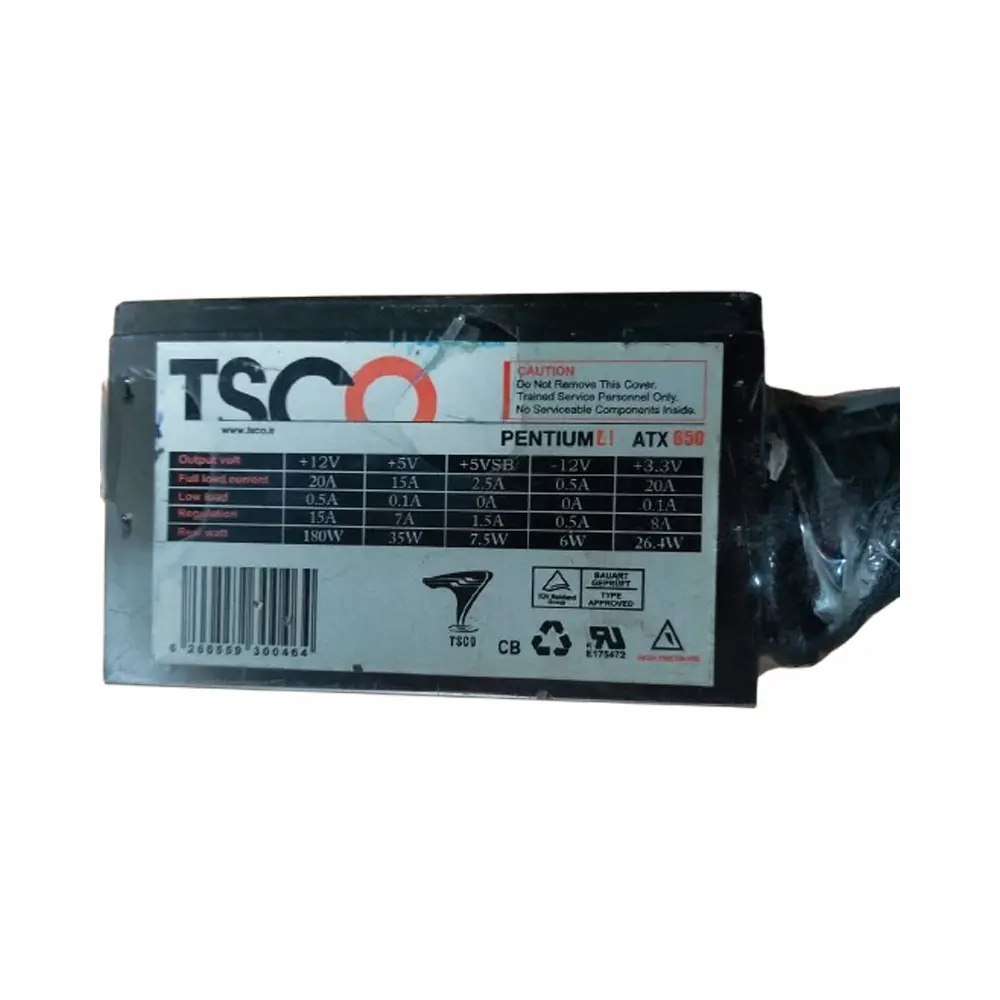 پاور کامپیوتر استوک تسکو مدل ATX 650